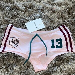 Jaded London Pink Athletic Shorts
